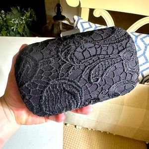 Black lace evening bag, Like New! In great condition!